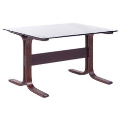 Ingmar Relling for Westnofa Siesta Mid Century Glass Top Side Table