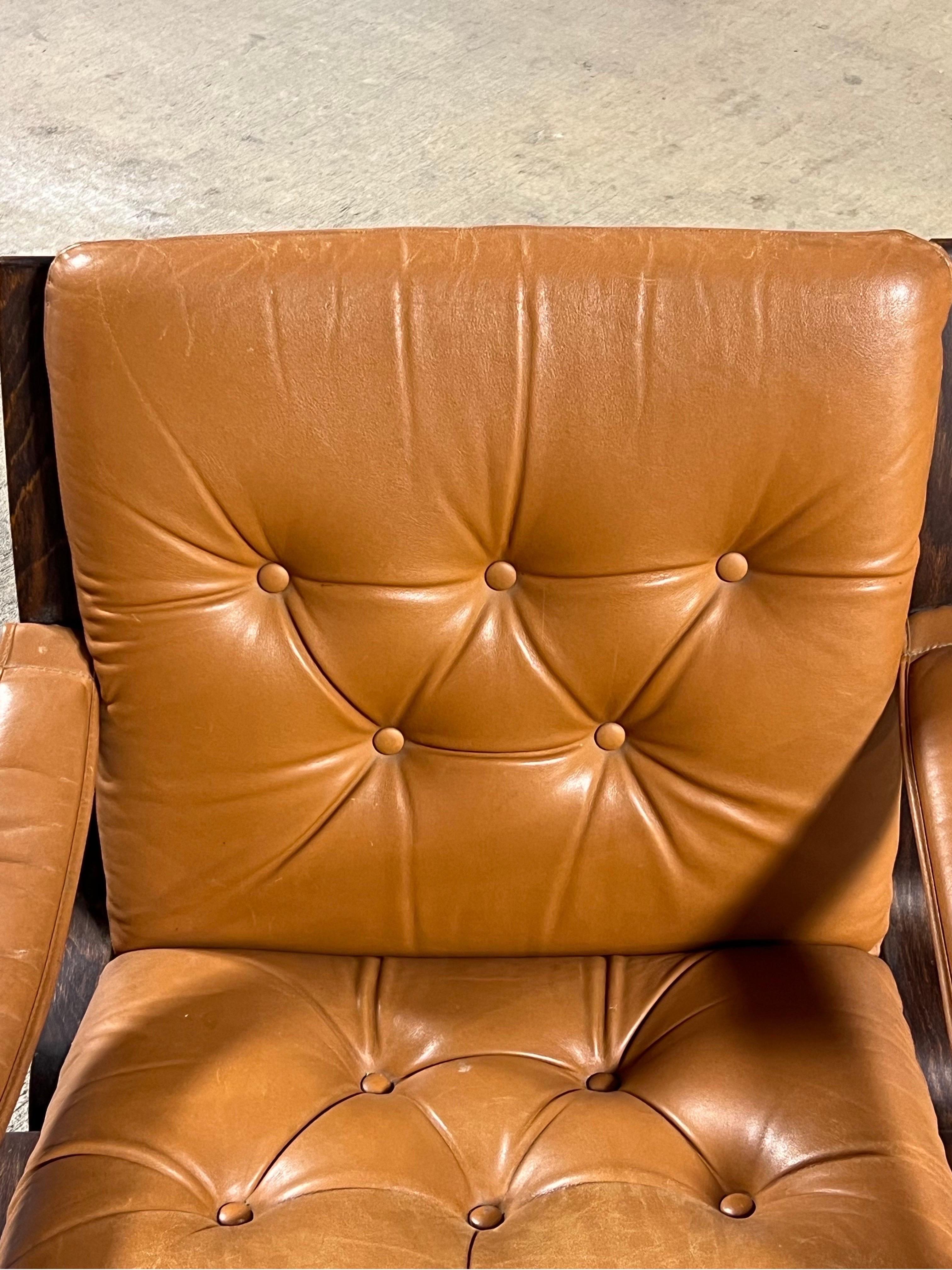 Mid-Century Modern Ingmar Relling for Westnofa Siesta Mid Century Leather Lounge Chair