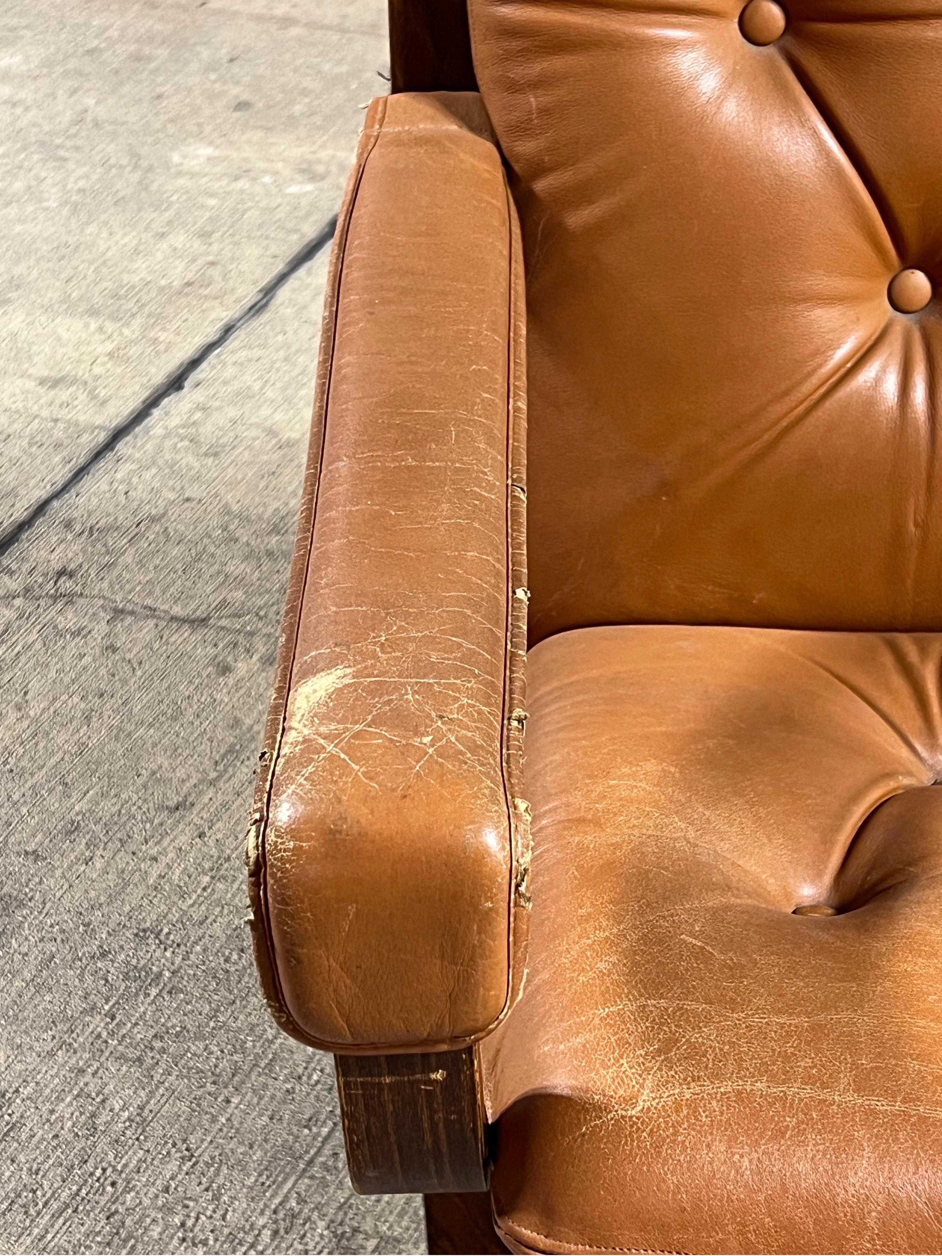 Unknown Ingmar Relling for Westnofa Siesta Mid Century Leather Lounge Chair