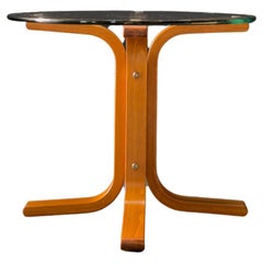 Ingmar Relling Glass and Beech Coffee Table