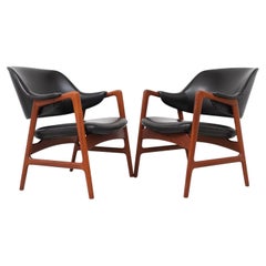 Sillones de teca "Junior" de Ingmar Relling para VSM, años 50. Juego de 2.