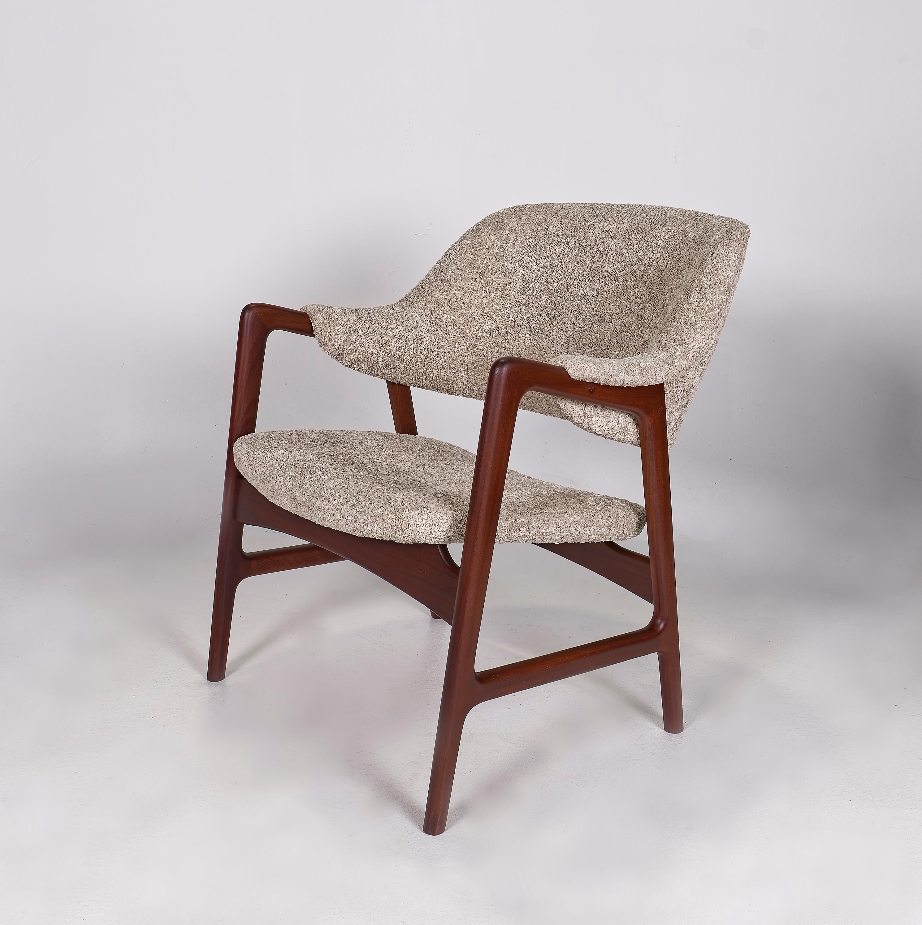 Ingmar Relling Lounge Chair for Westnofa, 1960s, Boucle For Sale 3