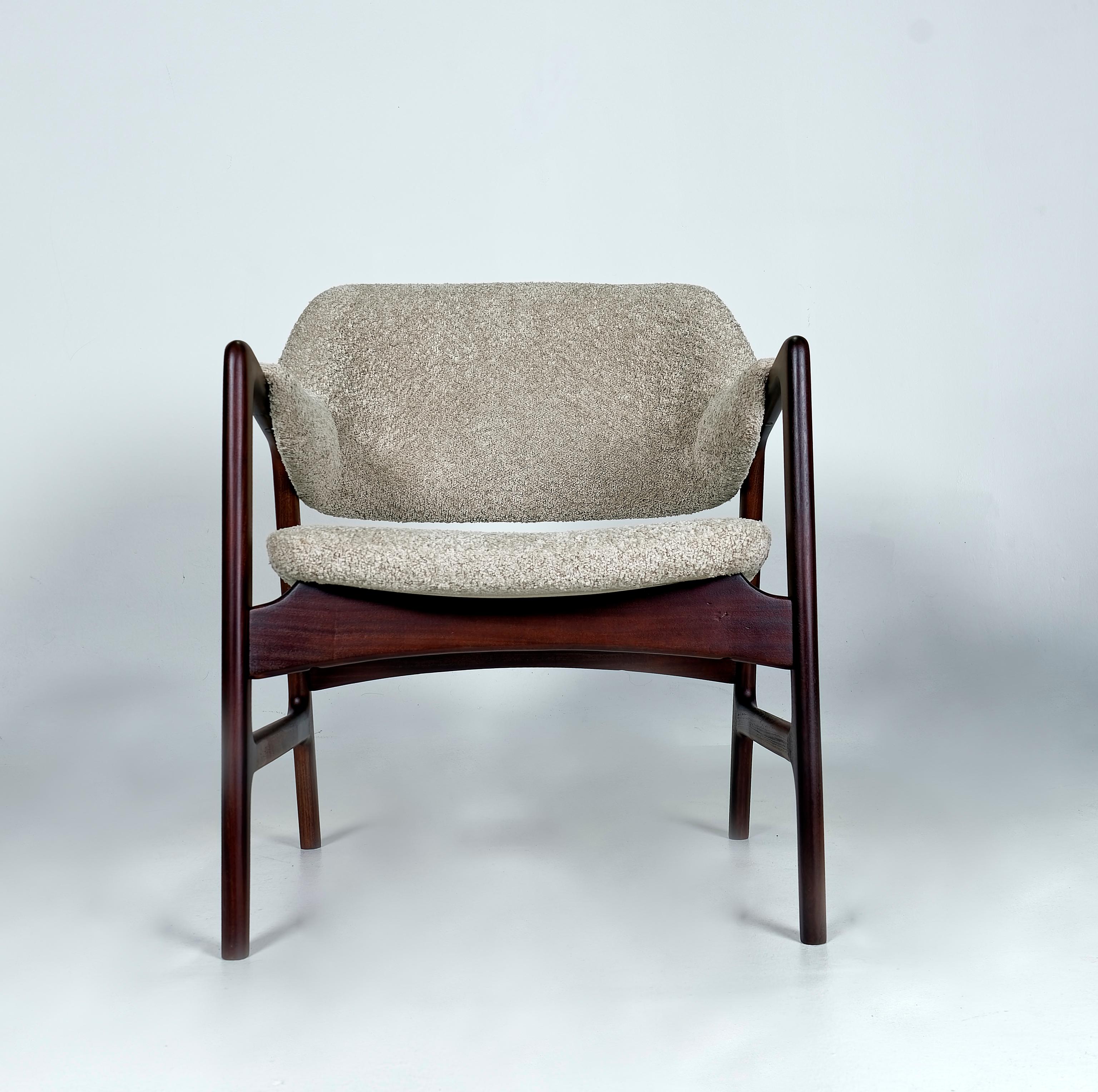 Norwegian Ingmar Relling Lounge Chair for Westnofa, 1960s, Boucle For Sale