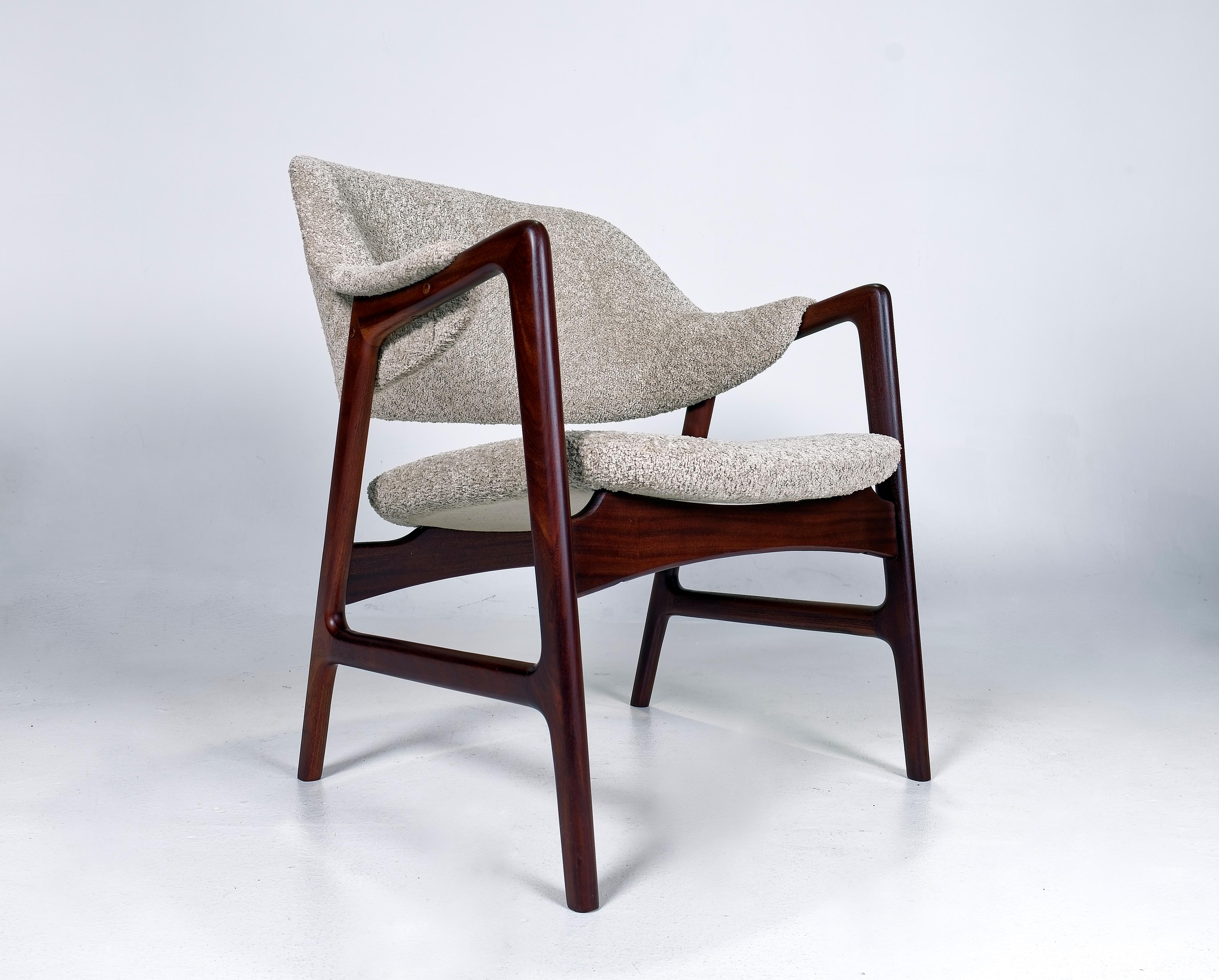 Mid-20th Century Ingmar Relling Lounge Chair for Westnofa, 1960s, Boucle For Sale