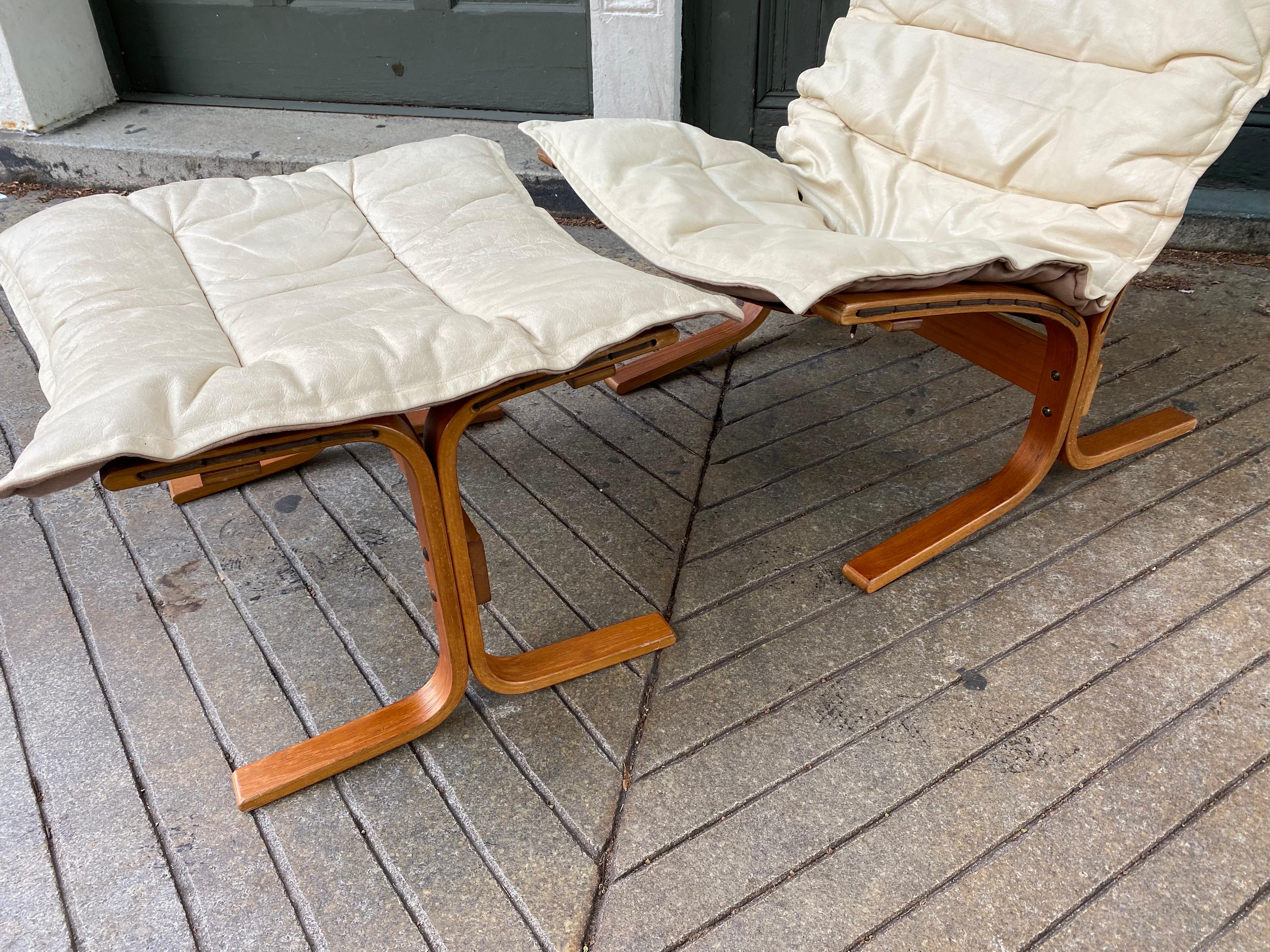 Scandinavian Modern Ingmar Relling Siesta Lounge Chair and Ottoman for Westnofa