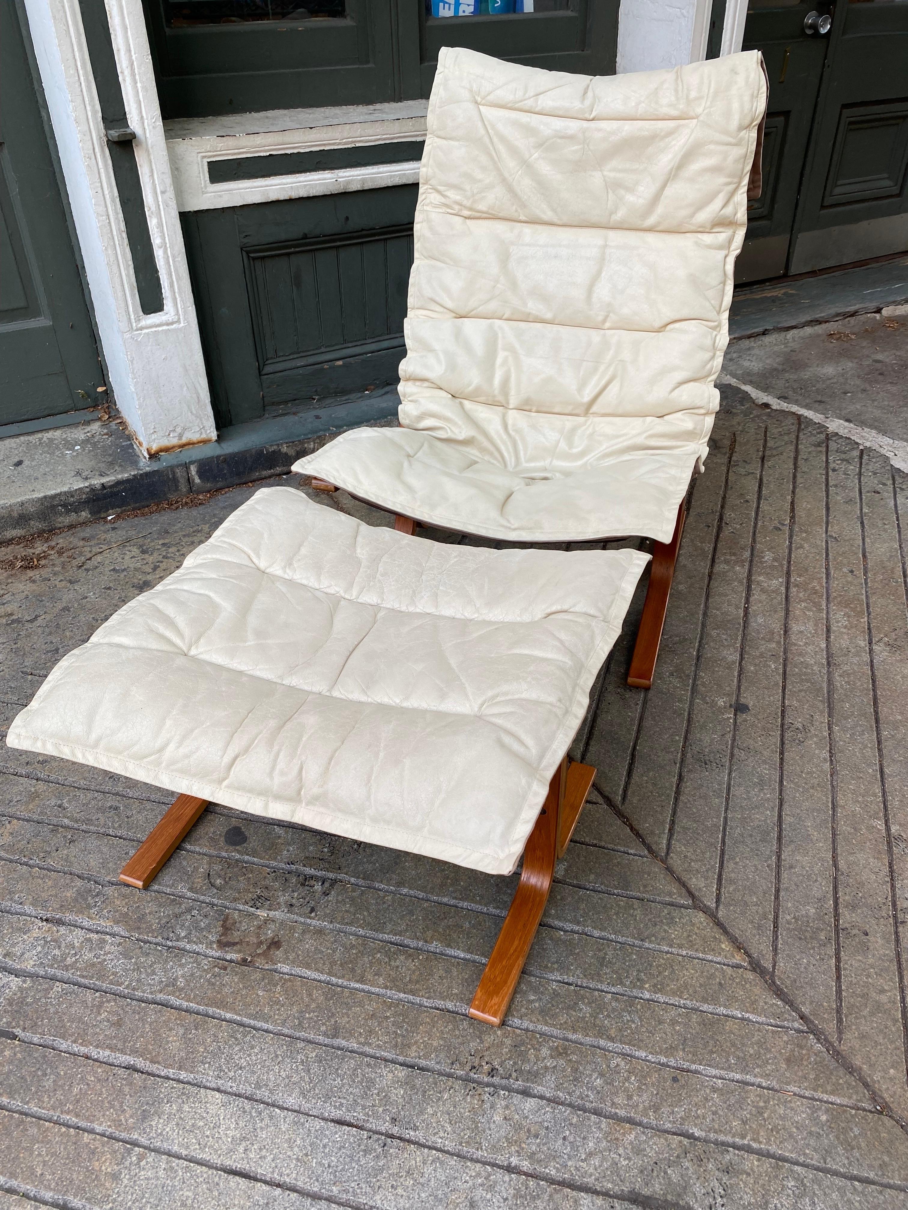 Norwegian Ingmar Relling Siesta Lounge Chair and Ottoman for Westnofa