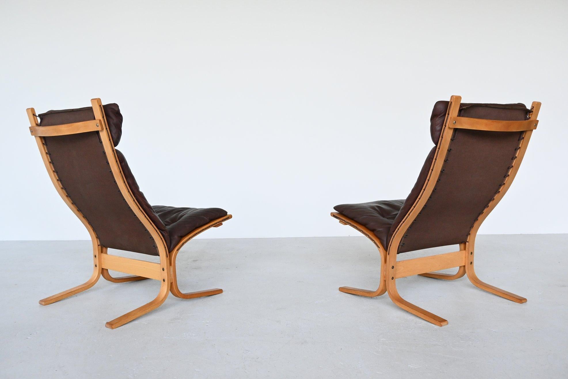 Ingmar Relling Siesta Lounge Chairs set Westnofa, Norway, 1960 In Good Condition In Etten-Leur, NL