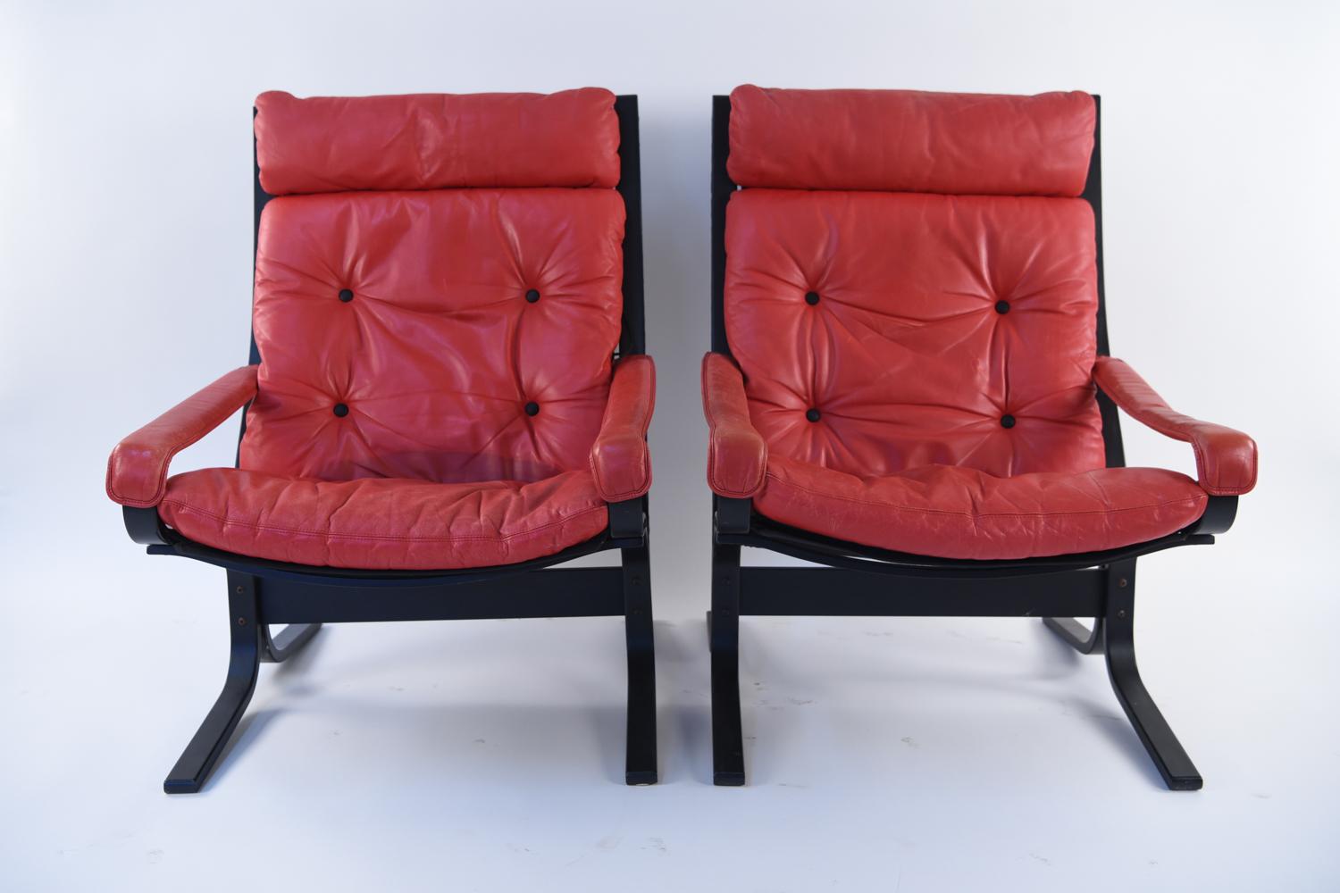Ingmar Relling Siesta Pair of Lounge Chairs and Foot Stool  4