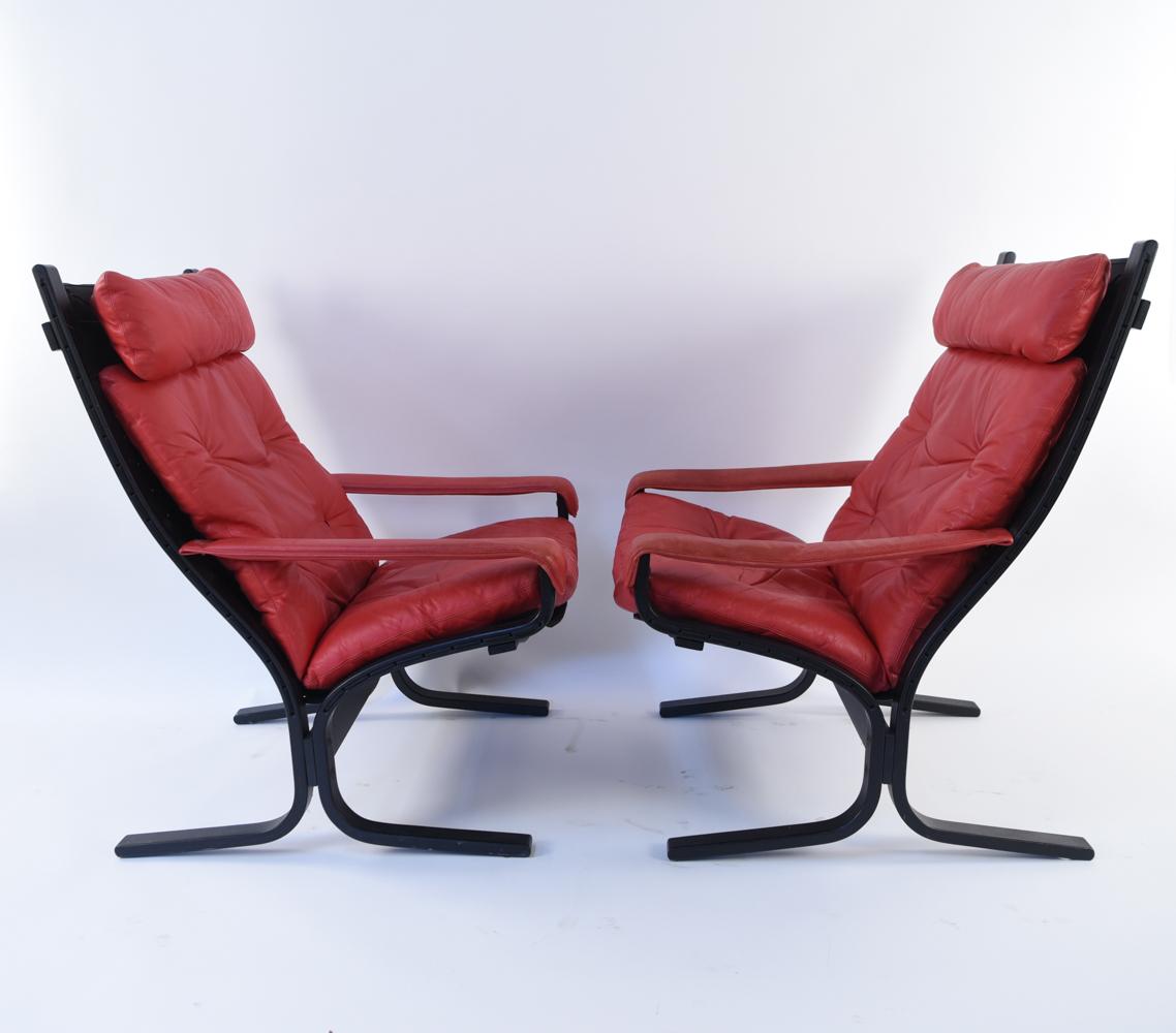 Ingmar Relling Siesta Pair of Lounge Chairs and Foot Stool  6