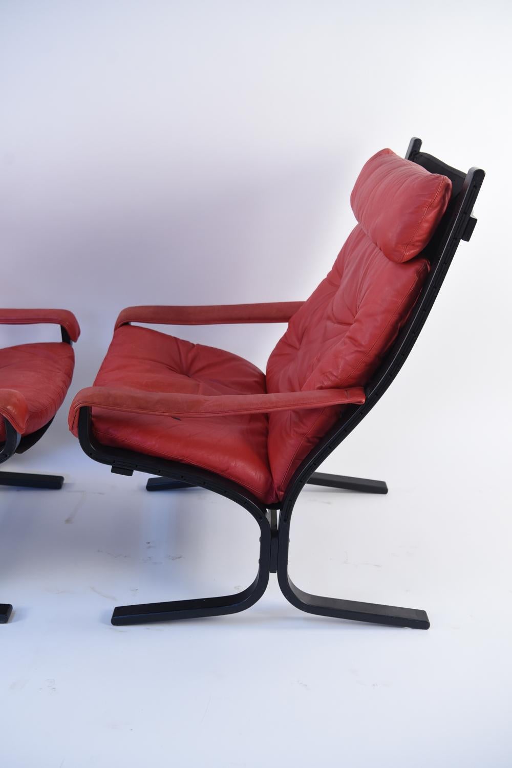 Ingmar Relling Siesta Pair of Lounge Chairs and Foot Stool  7