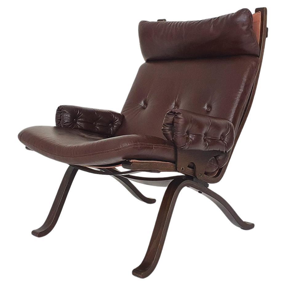 Ingmar Relling Style Lounge Chair, Norway, 1970's For Sale