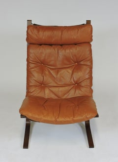Chaise longue moderne Ingmar Relling Siesta à haut dossier avec harnais:: Westnofa