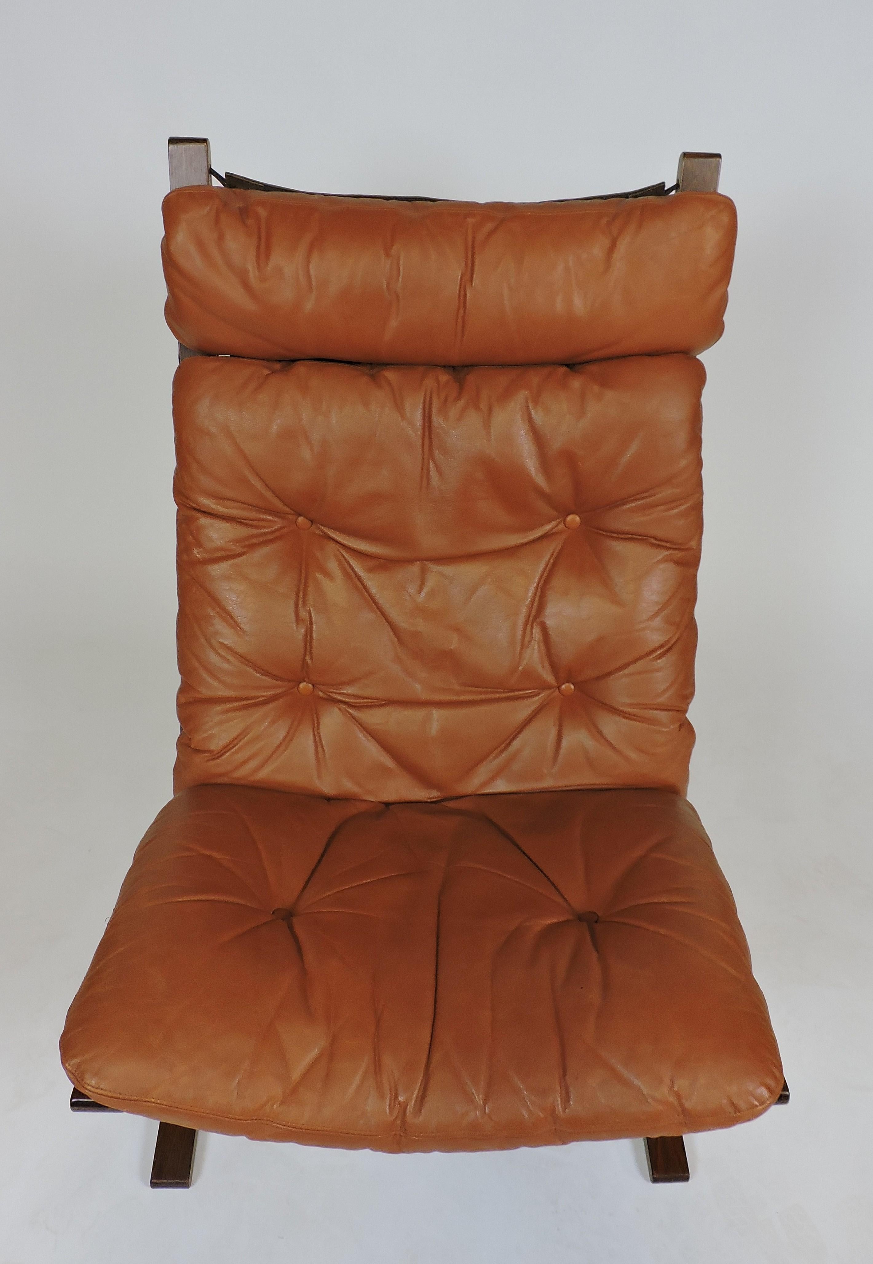 Mid-20th Century Ingmar Relling Danish Modern Siesta High Back Sling Lounge Chair by Westnofa