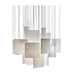 Ingo Decorative Ceiling Lamp in Bianco Carrara Marble by Bufalini Marmi