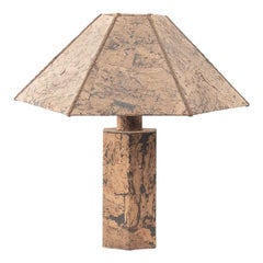 Ingo Maurer Style Cork Lamp, circa 1970