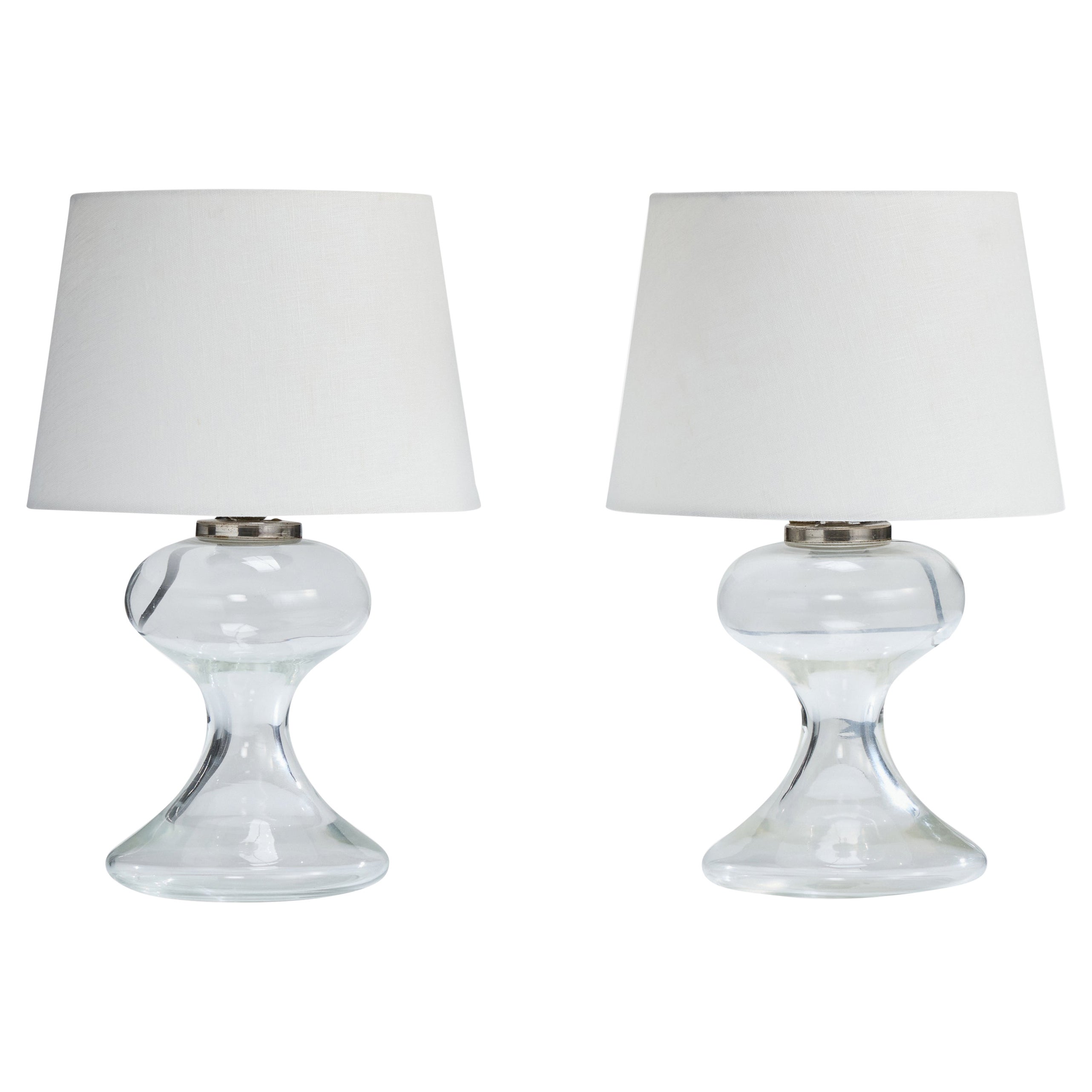 Ingo Mauer, Table Lamps, Glass, Metal, Germany, 1970s