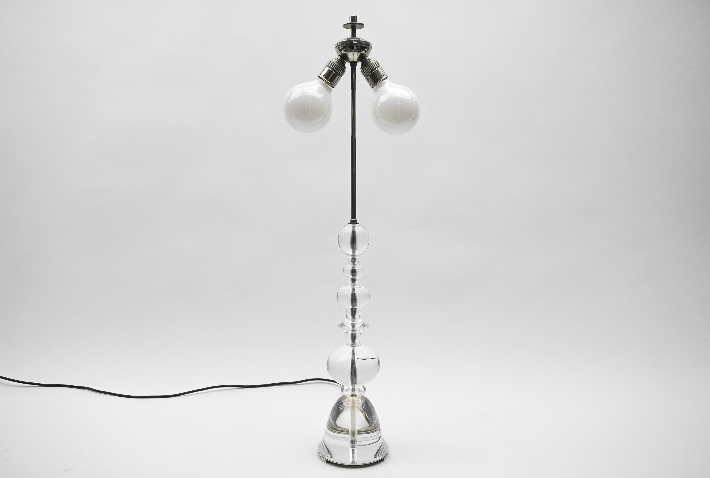 Mid-Century Modern Ingo Maurer Acrylic Table Lamp ML 9 T M-Design, 1960s Germany For Sale