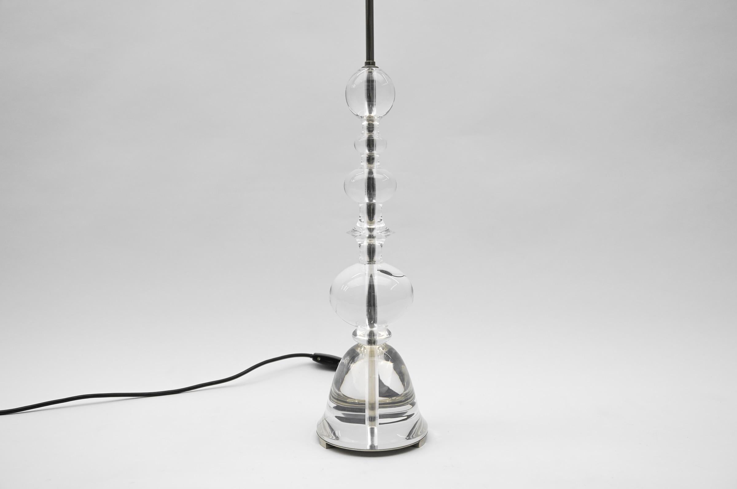 Mid-20th Century Ingo Maurer Acrylic Table Lamp ML 9 T M-Design, 1960s Germany For Sale