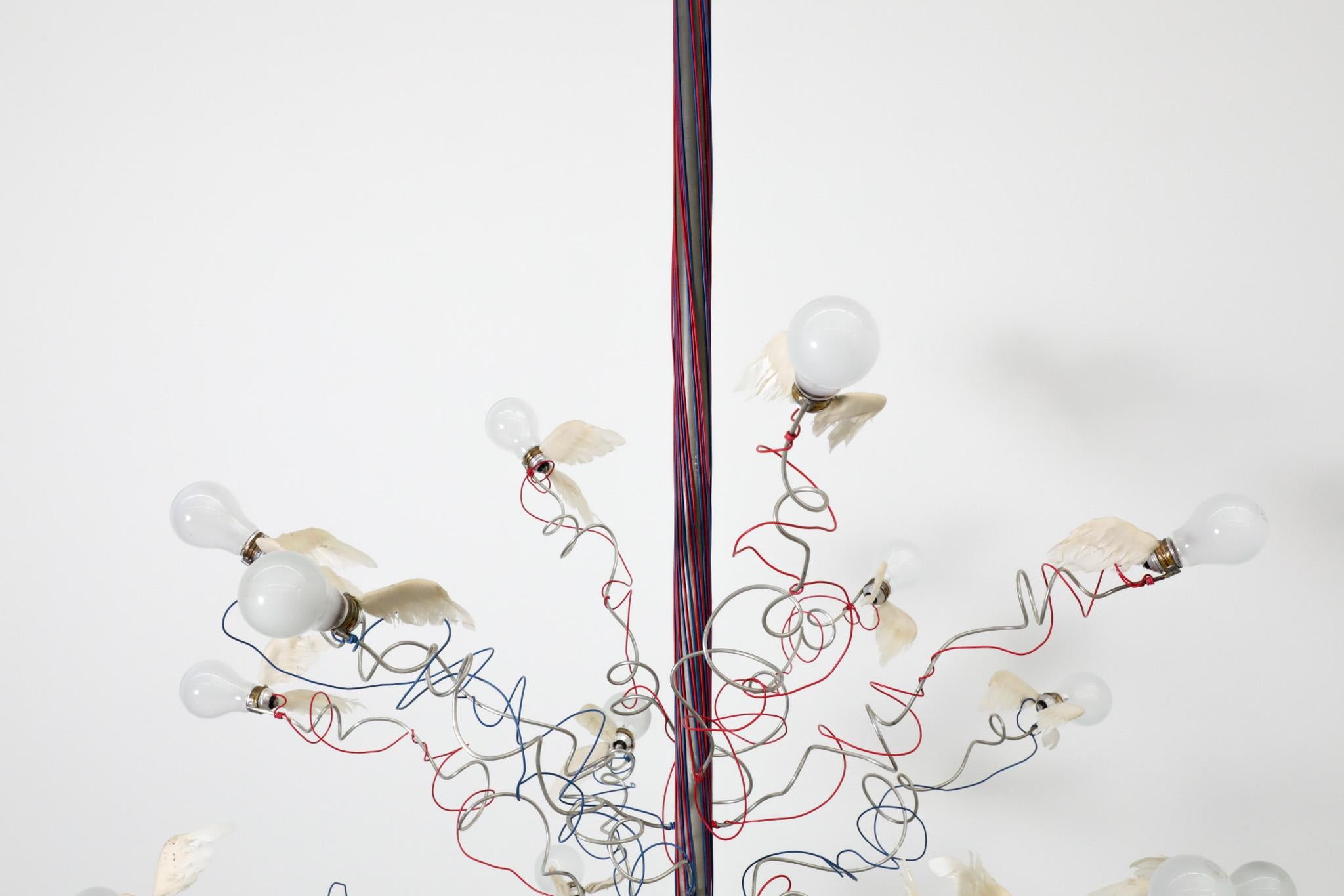 Ingo Maurer Aves Aves Lámpara de araña en venta 6