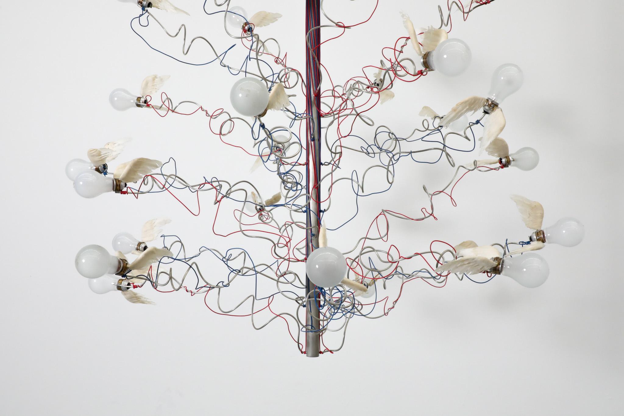 Ingo Maurer Aves Aves Lámpara de araña en venta 7