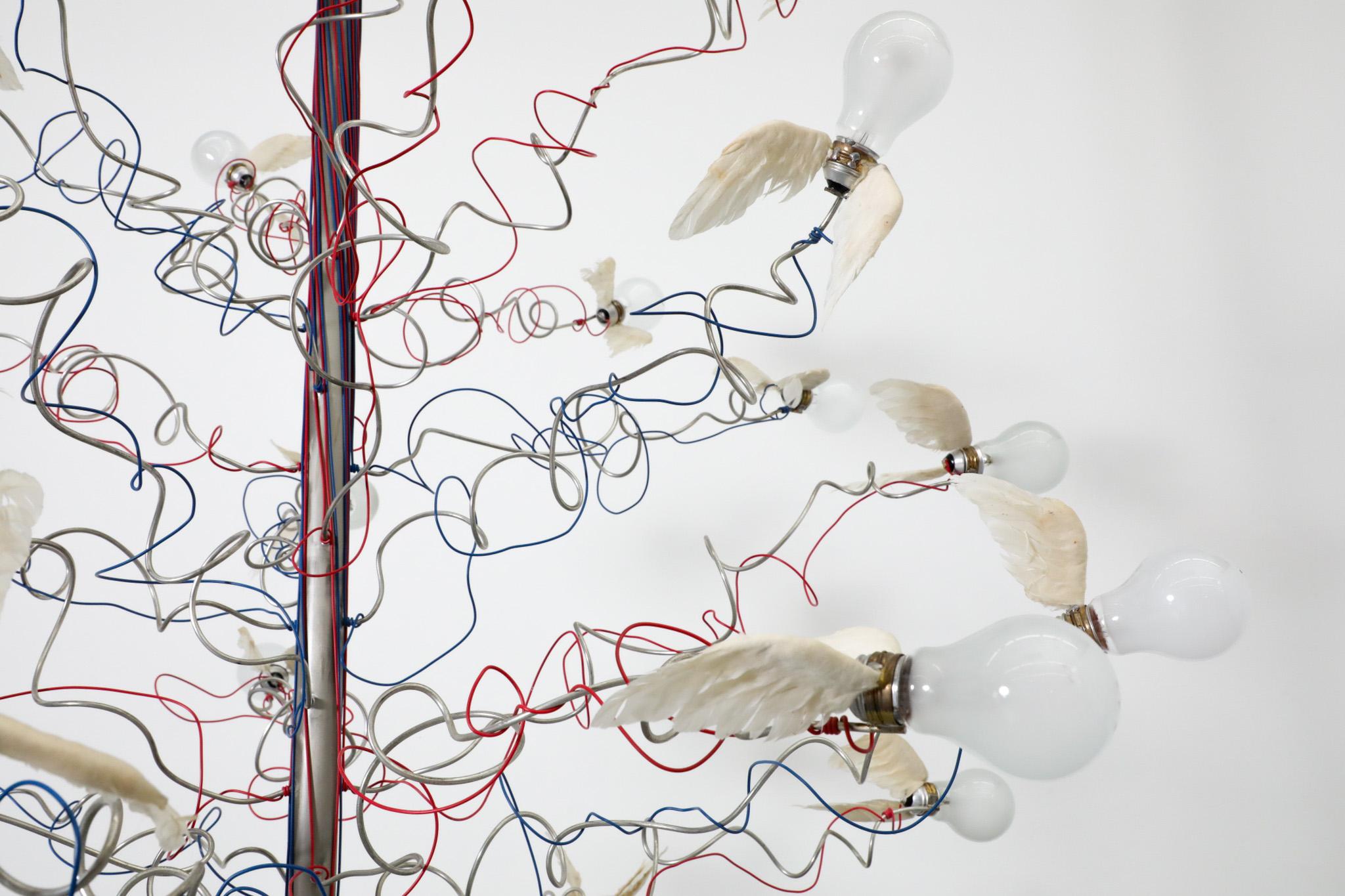 Ingo Maurer Aves Aves Lámpara de araña en venta 14