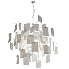 Ingo Maurer Famous Lamp Zettel'z 5 in Metal and Paper, 2010
