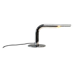 Ingo Maurer chrome Gulp table lamp