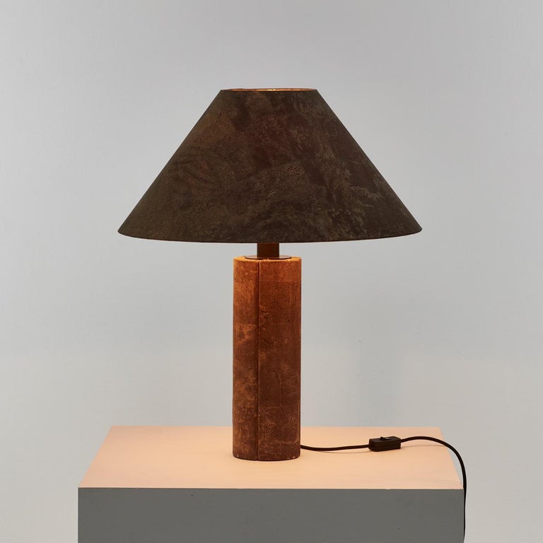 Post-Modern Ingo Maurer Cork Lamp for Design M, Germany, 1974. Pair available. 