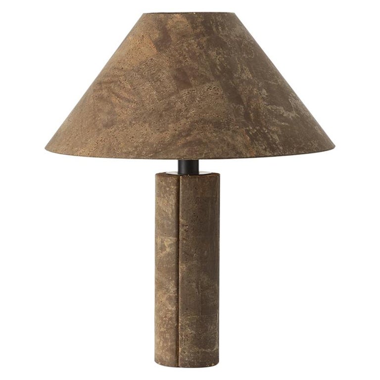 Ingo Maurer Cork Lamp for Design M, Germany, 1974. Pair available. 