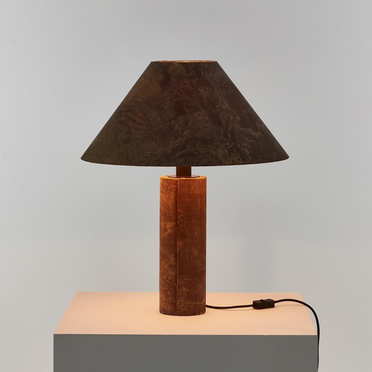 Ingo Maurer Cork Lamp for Design M, Germany 1974. Pair available.  In Good Condition For Sale In London, GB