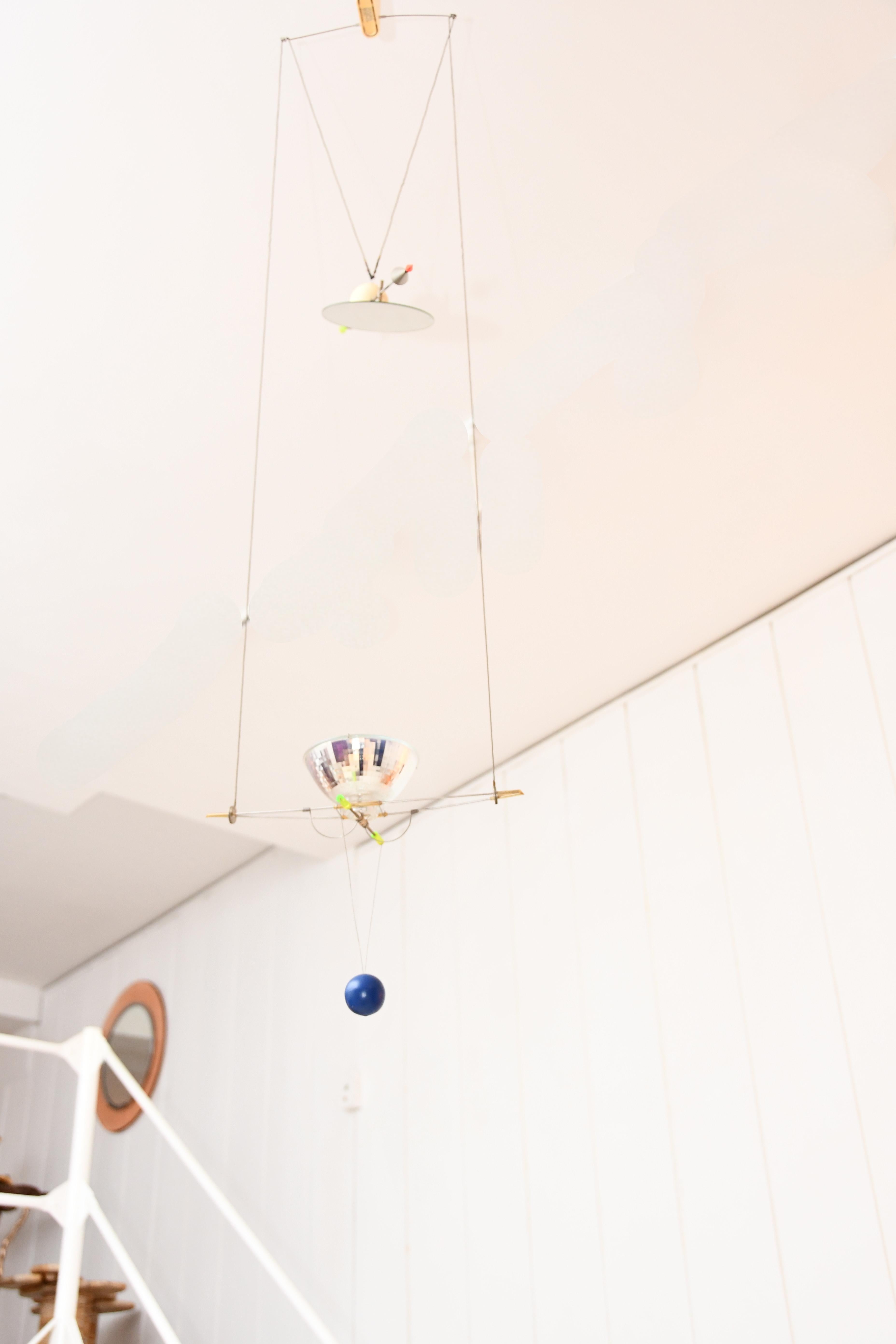 Ingo Maurer - Kinetic light sculpture model 'Ilo Ilu', Germany, 1986 Moderno de mediados de siglo en venta