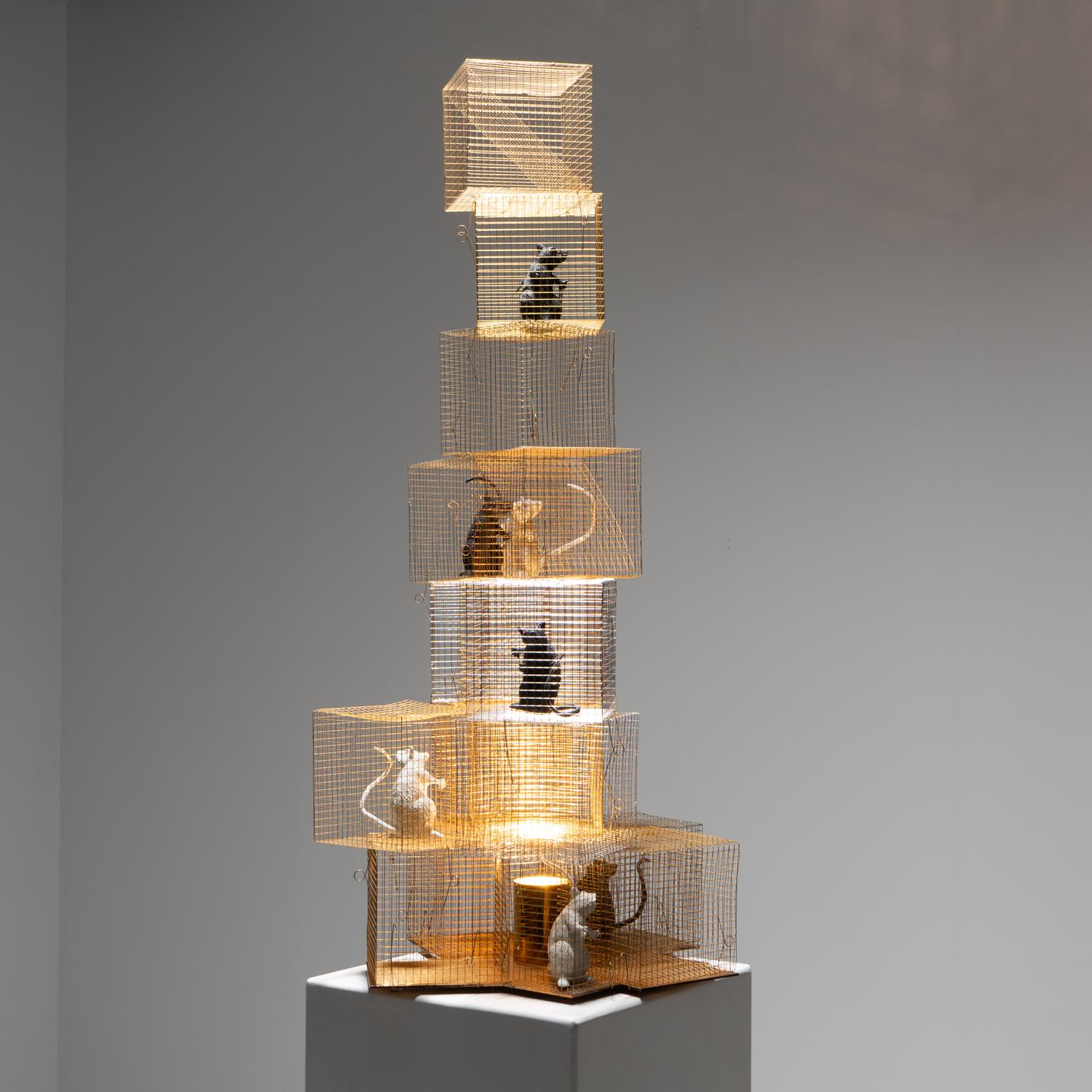 Contemporary Ingo Maurer, Seven Rats - Table Lamp, 2007 For Sale