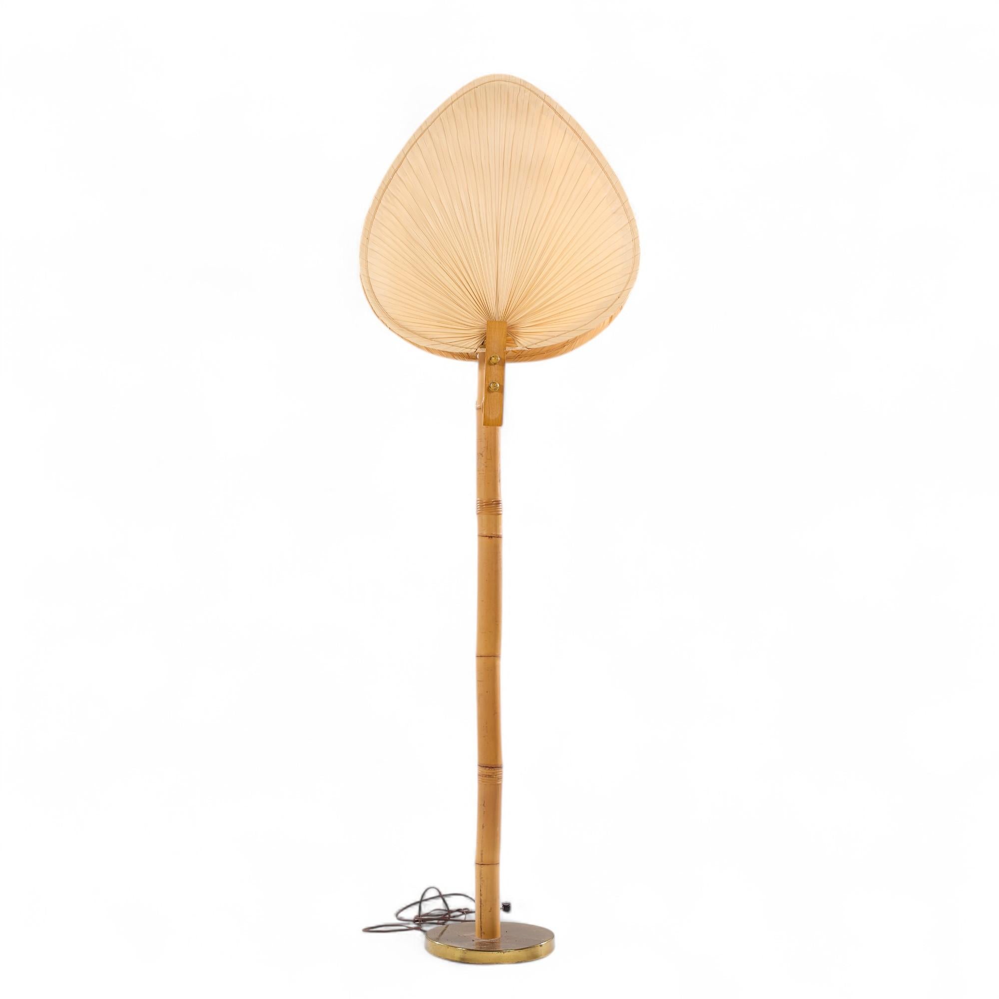 Ingo Maurer Style Mid Century Palm Fan Floor Lamp

This lamp measures: 21.5 wide x 9 deep x 68 inches high

We take our photos in a controlled lighting studio to show as much detail as possible. We do NOT Photoshop out blemishes.

This item is sold