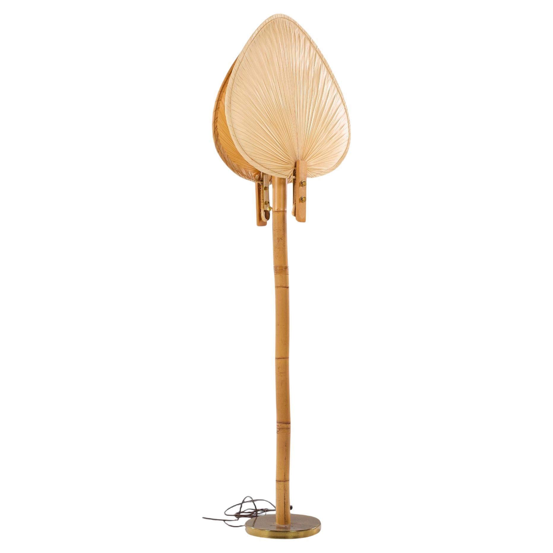 Ingo Maurer Style Mid Century Palm Fan Floor Lamp For Sale