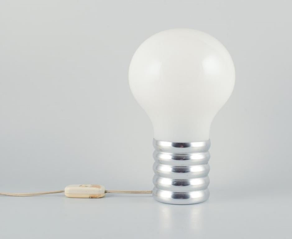 German Ingo Maurer, table lamp shaped as a light bulb. Industrial design For Sale