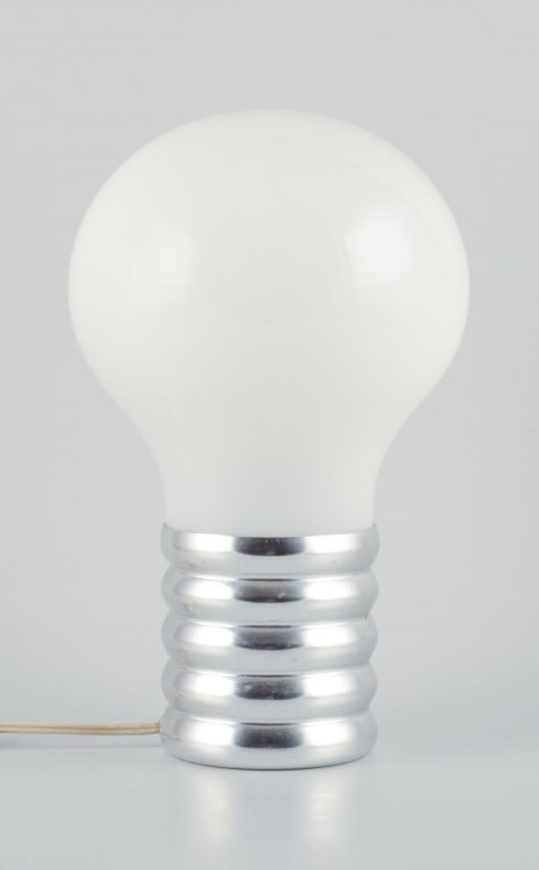 Ingo Maurer, table lamp shaped as a light bulb. Industrial design For Sale
