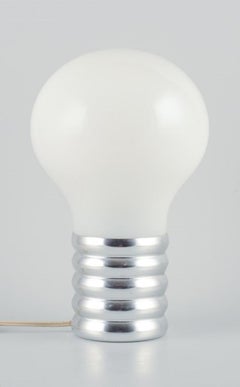 Retro Ingo Maurer, table lamp shaped as a light bulb. Industrial design