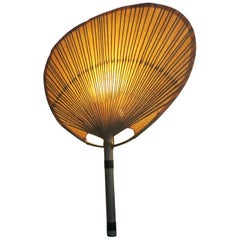 Ingo Maurer Uchiwa Bamboo Fan Sconce, 1970s