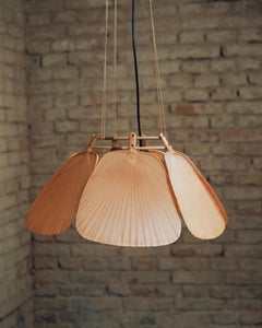 Ingo Maurer 'Uchiwa' Chandelier in Original box, Unused, Germany, 1970s