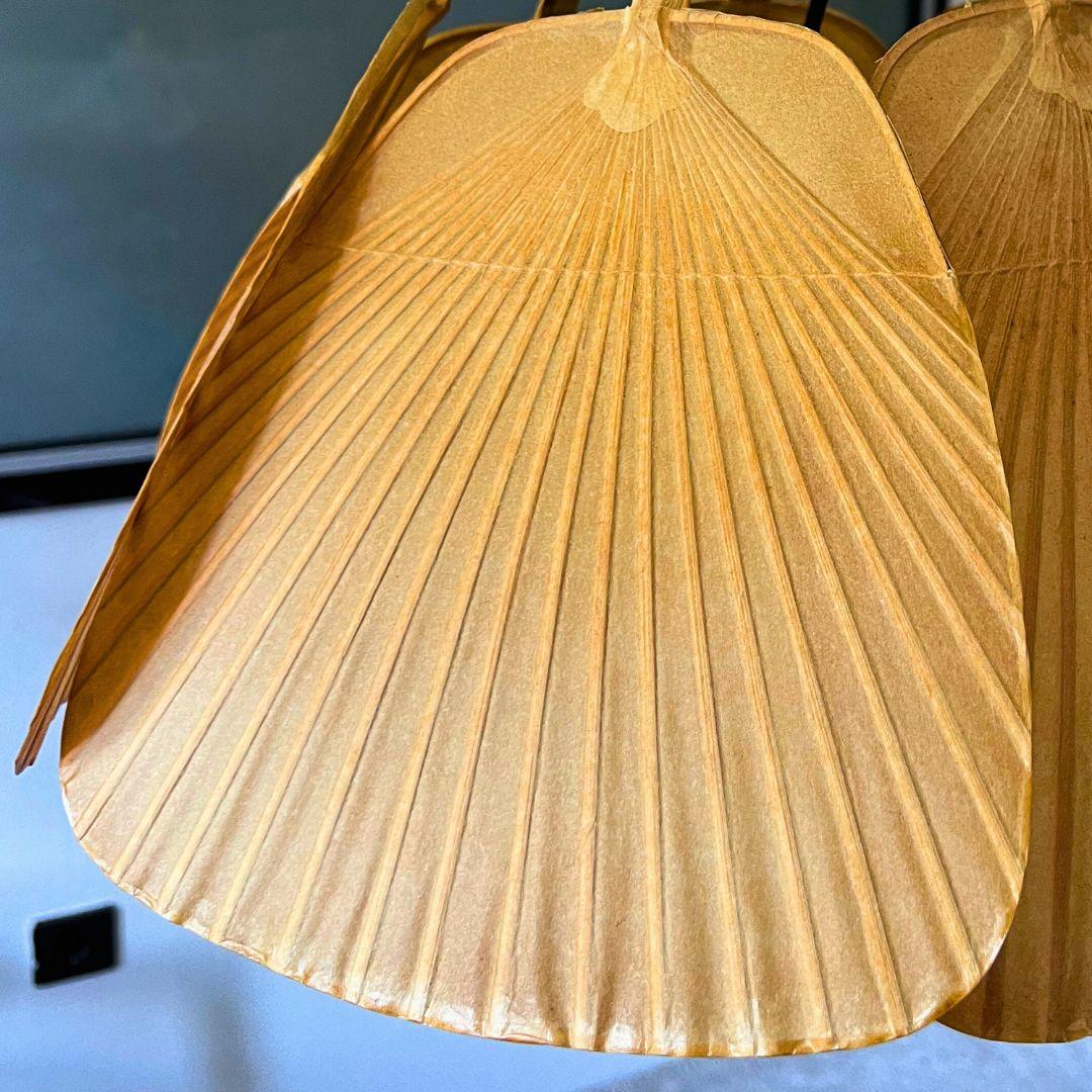 Late 20th Century Ingo Maurer 'Uchiwa' Chandelier in Original box, Unused, Germany, 1970s For Sale