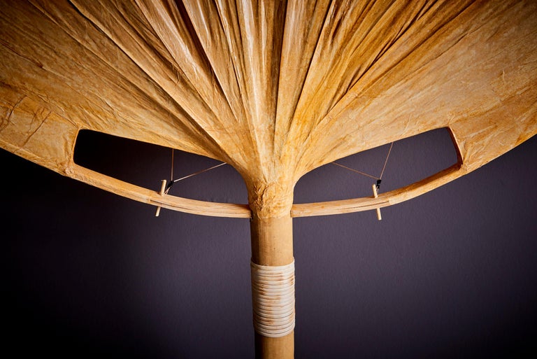 Uchiwa-Stehleuchte aus Bambus und Papier von Ingo Maurer, Deutschland,  1970er Jahre bei 1stDibs Deutschland | fcherlampe aus reispapier, ingo  maurer fcherlampe