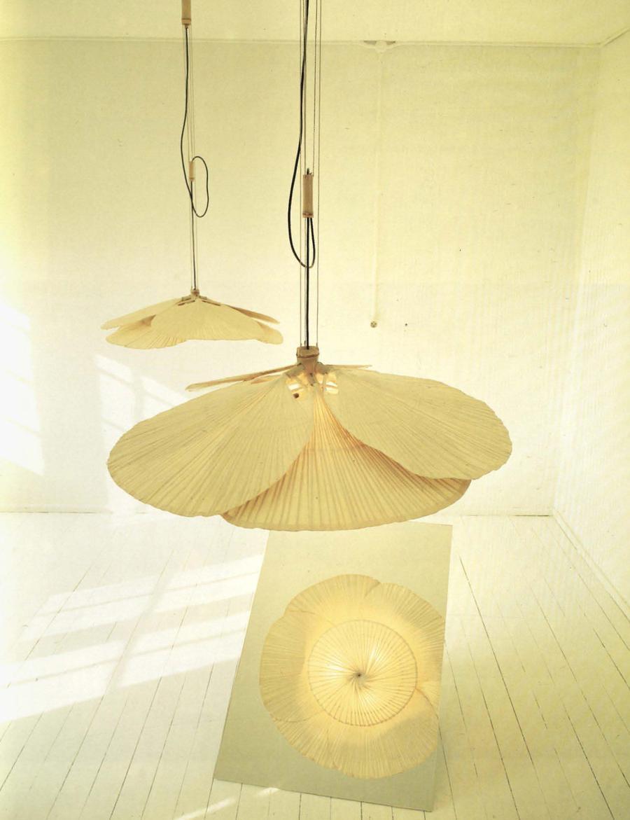 Ingo Maurer Uchiwa 'Hana' Lamp for M Design, Germany, 1970s 6