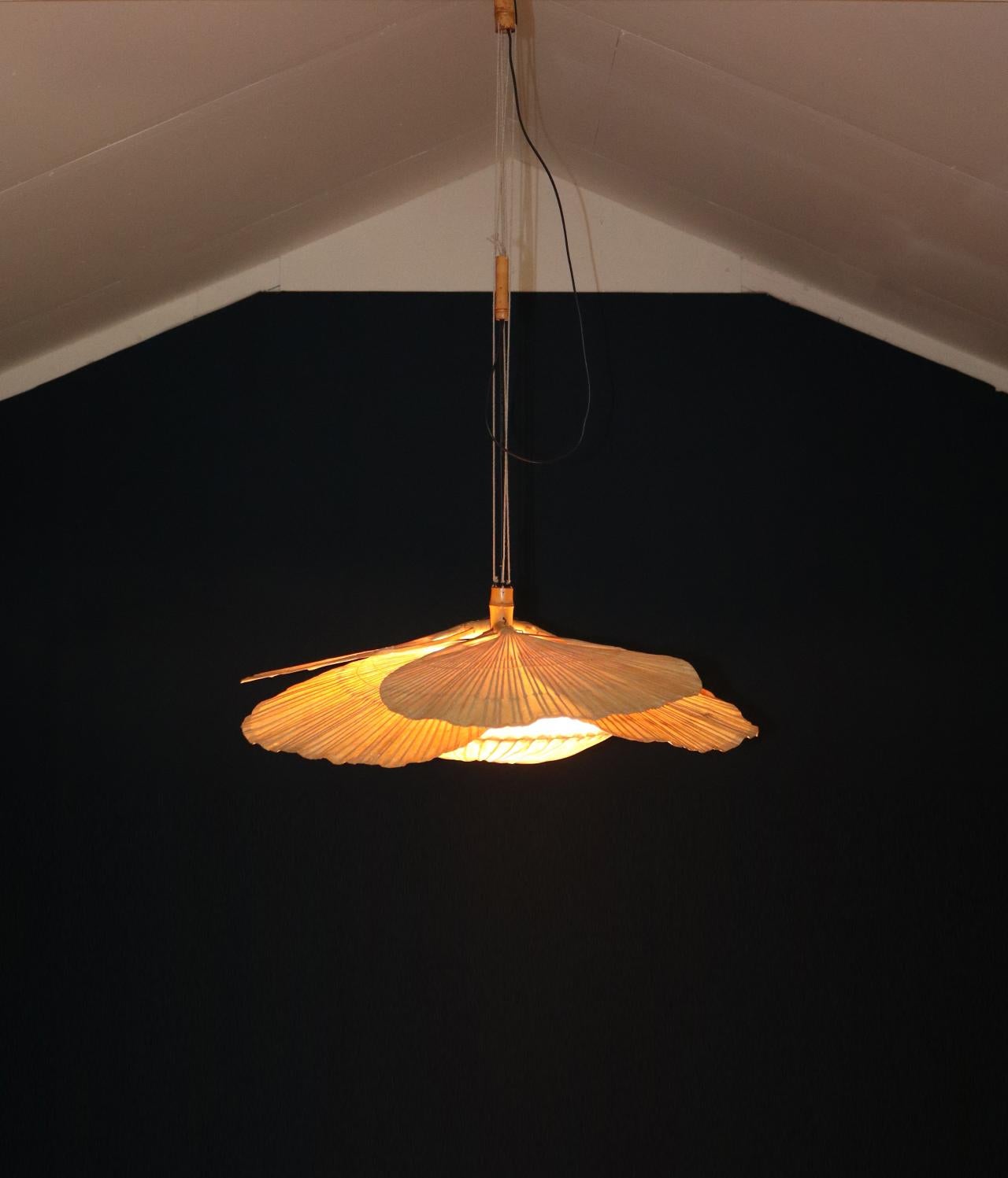 Ingo Maurer Uchiwa 'Hana' Lamp for M Design, Germany, 1970s 1