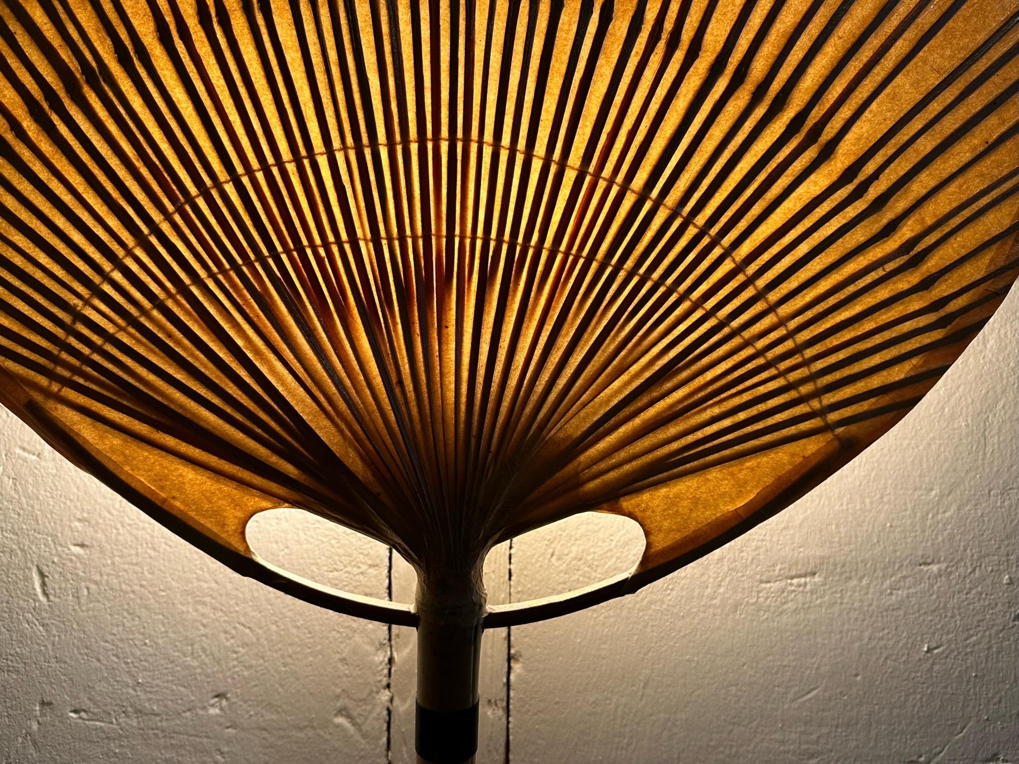 Ingo Maurer Uchiwa iii Wall Lamp Sconce for M-Design, 1973 In Good Condition In ABCOUDE, UT