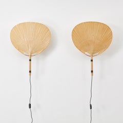 Ingo Maurer Uchiwa III Wall Lamps Design M, Germany, 1974
