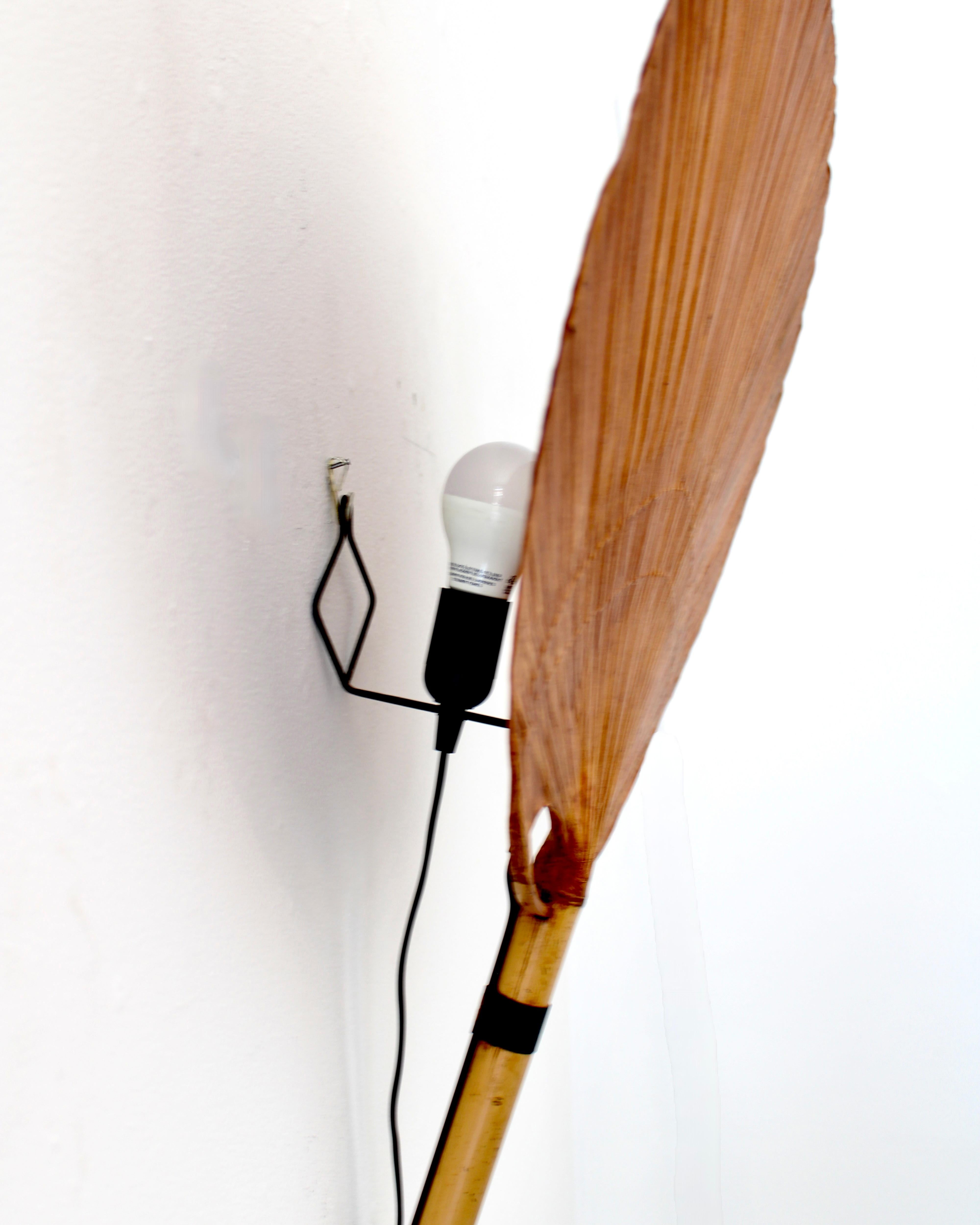 Allemand Ingo Maurer - Applique en papier de riz et bambou Uchiwa en vente