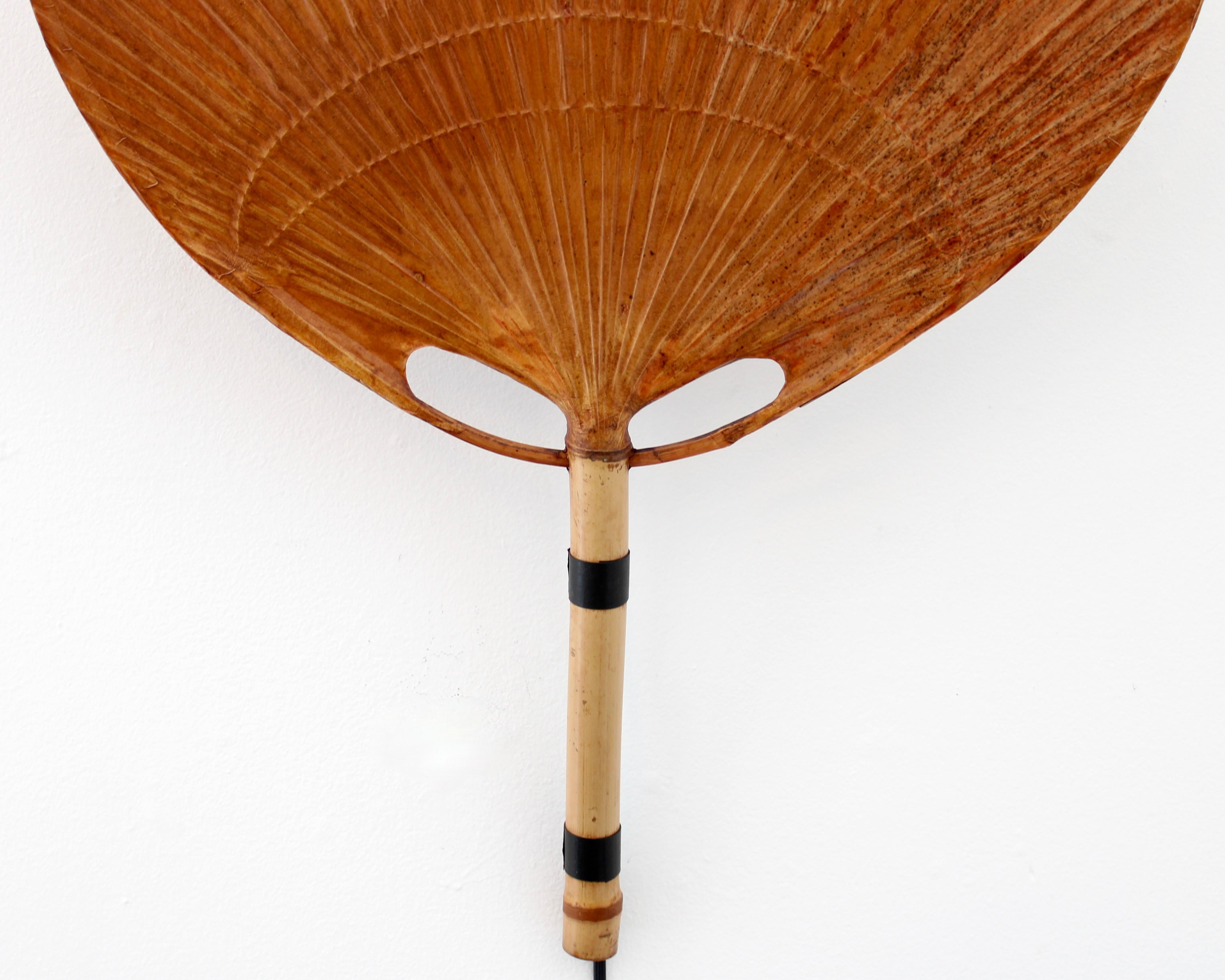 Ingo Maurer - Applique en papier de riz et bambou Uchiwa Bon état - En vente à Chicago, IL