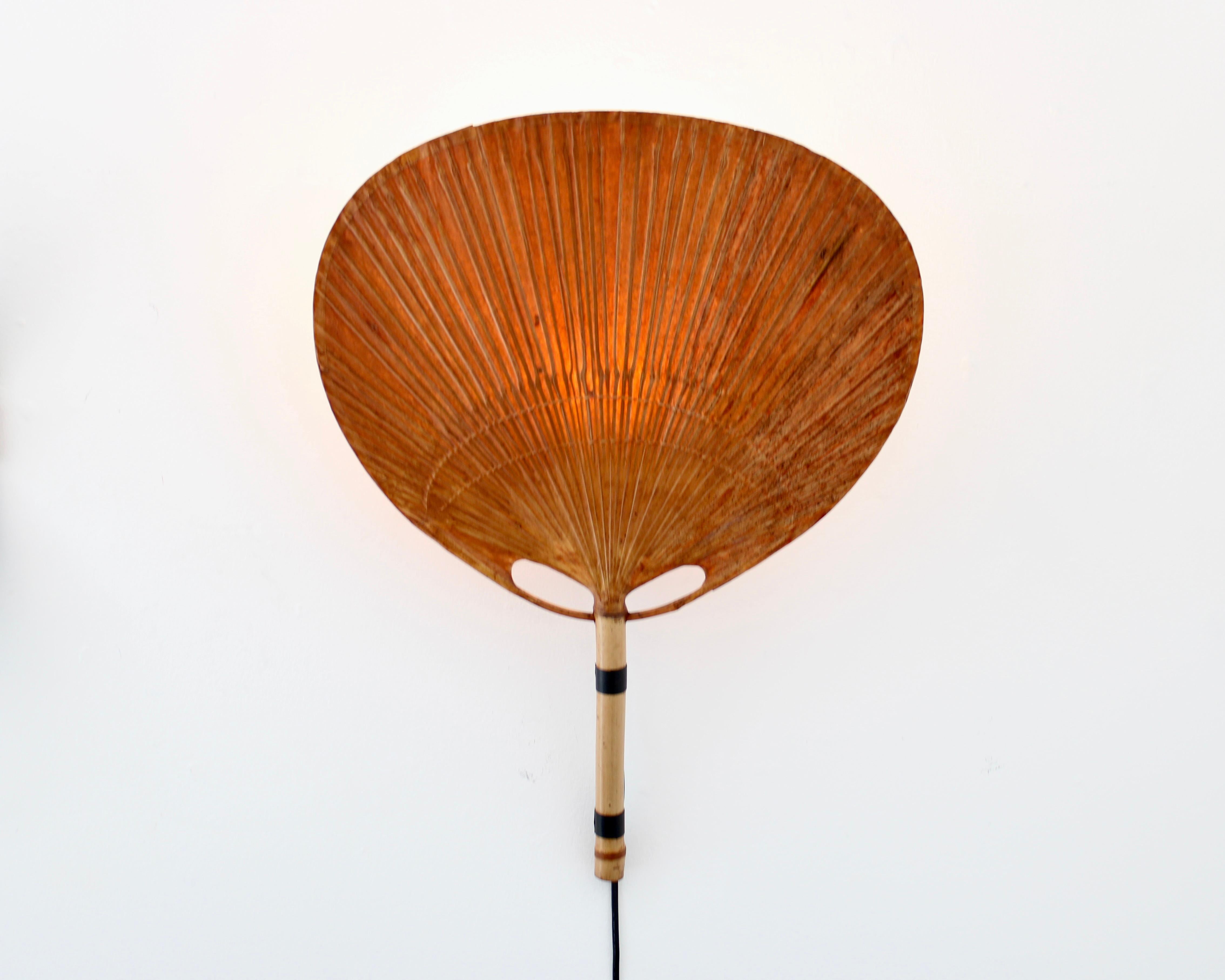 Bambou Ingo Maurer - Applique en papier de riz et bambou Uchiwa en vente