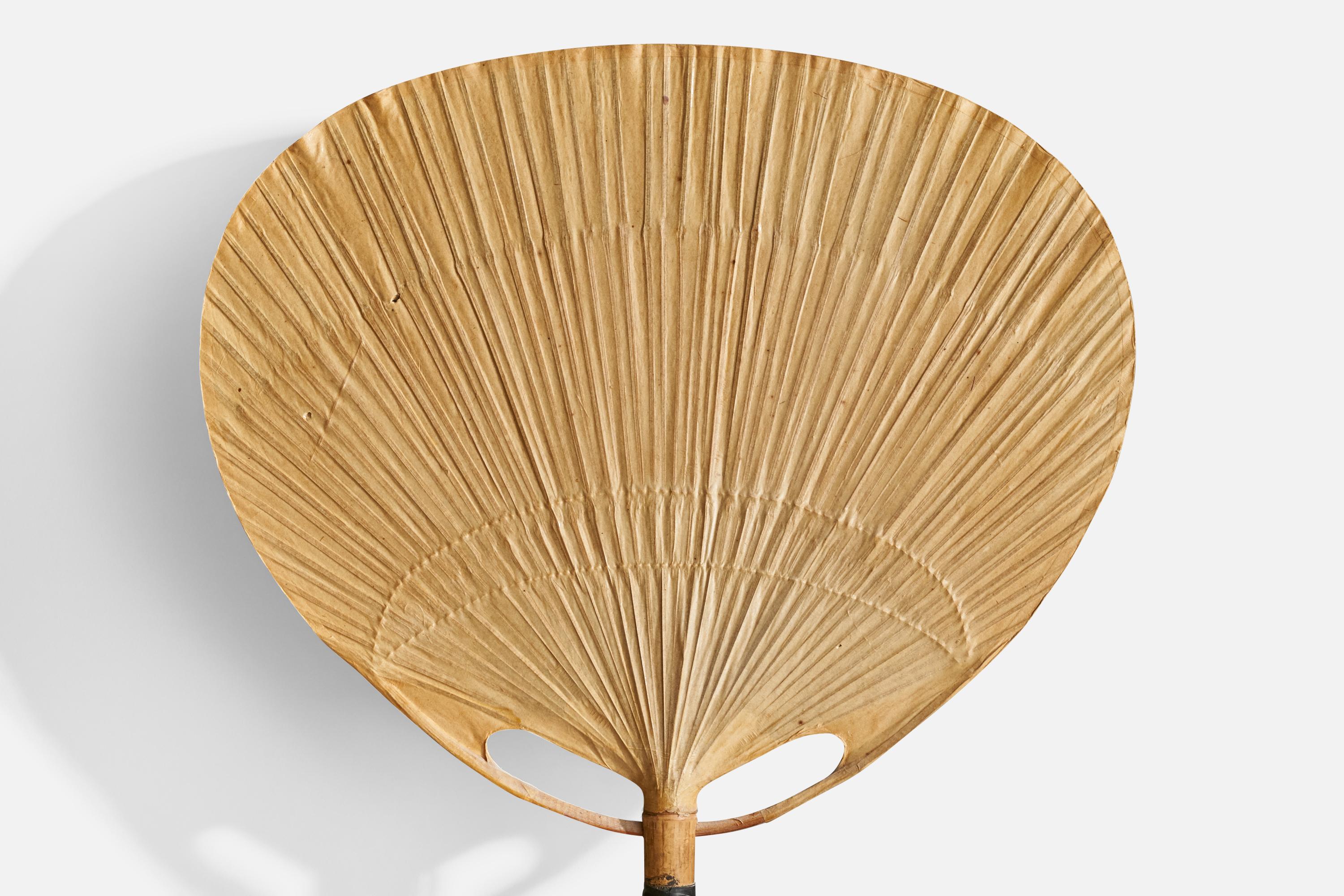 Ingo Maurer, Uchiwa Wall Lights, Bambus, Papier, Deutschland, 1970er Jahre 10