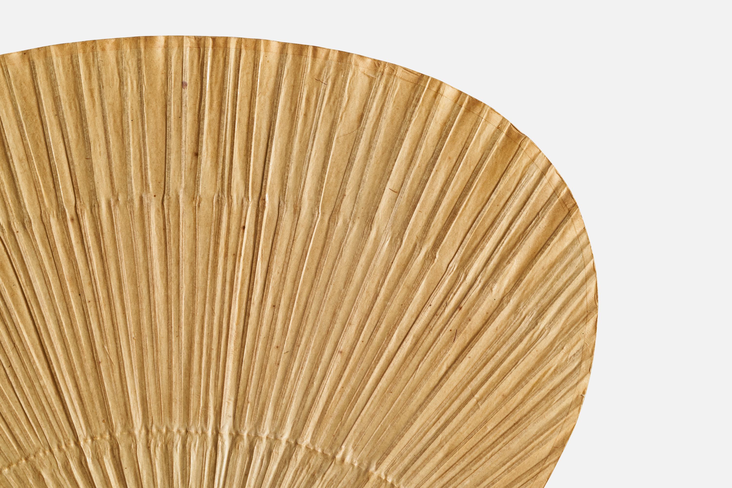 Ingo Maurer, Uchiwa Wall Lights, Bambus, Papier, Deutschland, 1970er Jahre 11